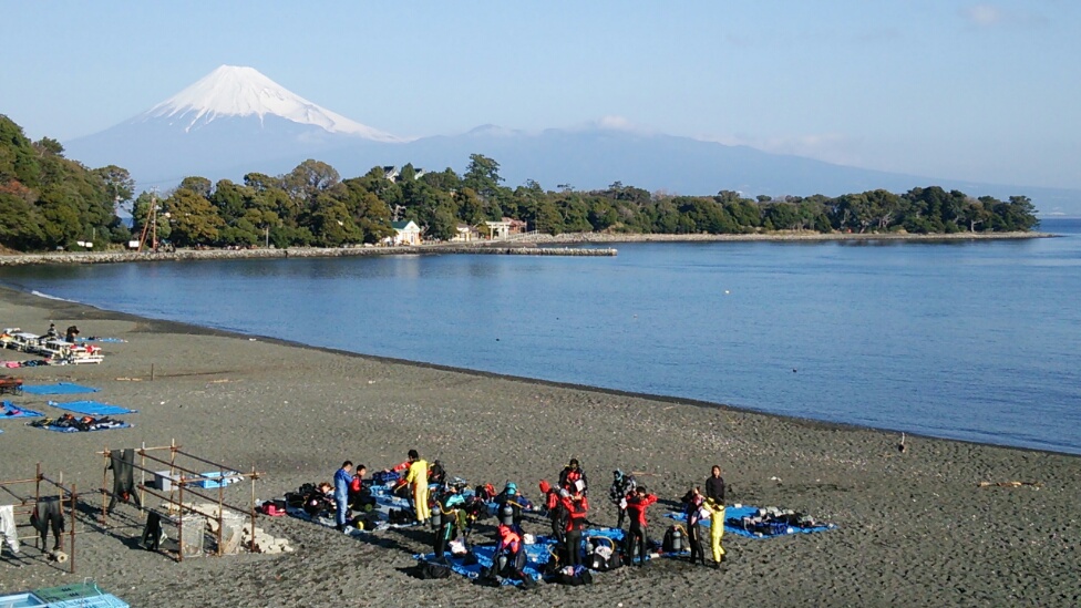 大瀬崎　ダイビング　伊豆　富士山