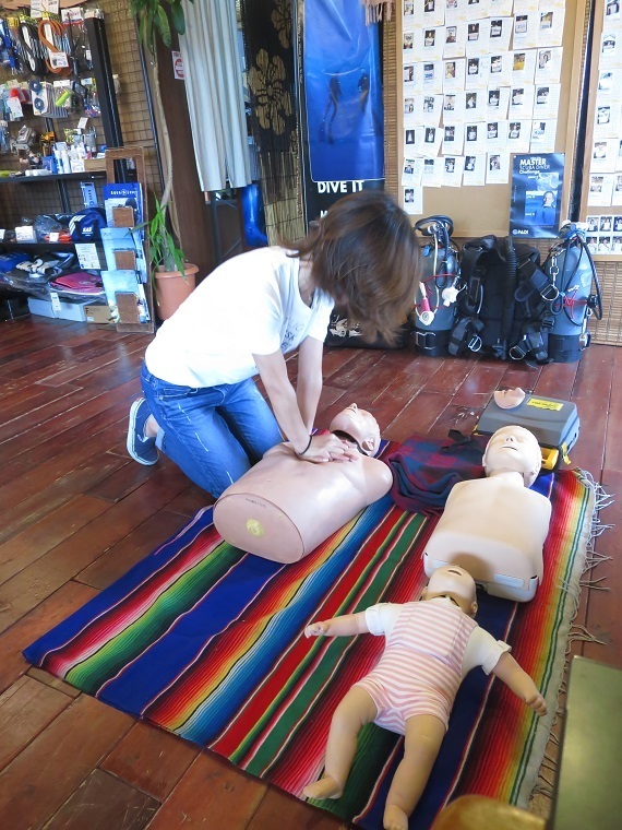 AED CPR 心肺蘇生法 講習 ダイビング