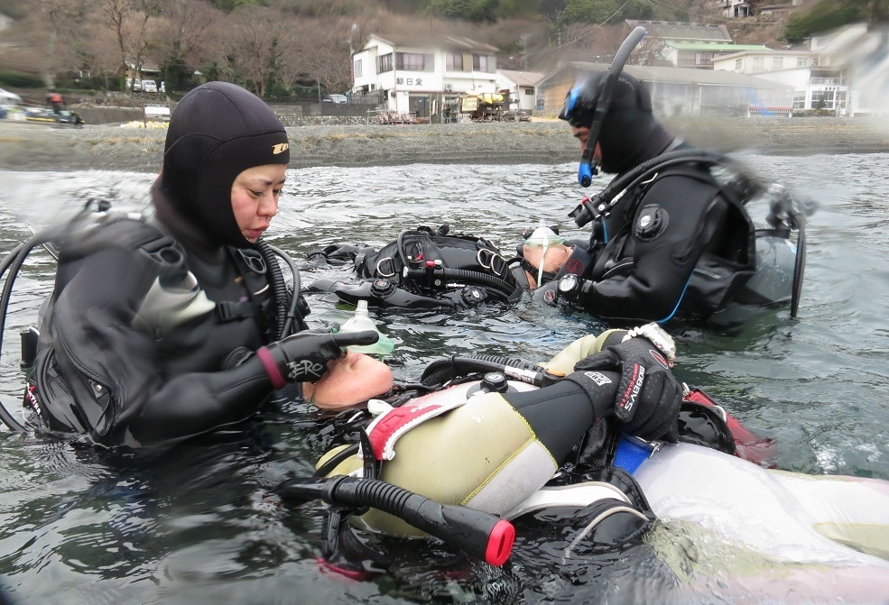 PADI レスキューダイバーコース 人工呼吸 レスキュー呼吸