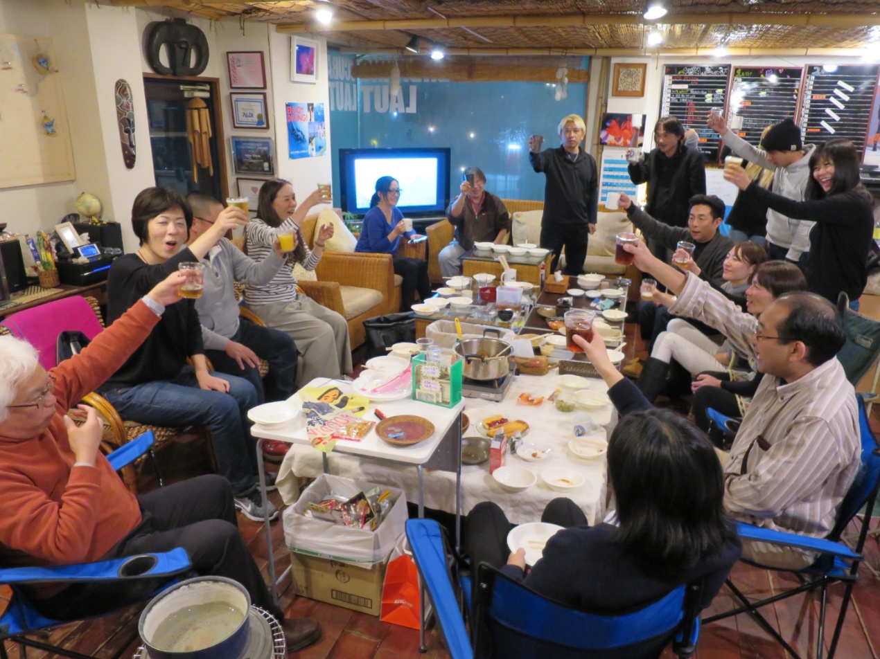 ダイビングショップ　飲み会　神奈川　鎌倉