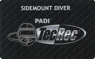 PADI　TEC SIDEMOUNT DIVER