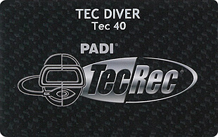 PADI　TEC DIVER　40