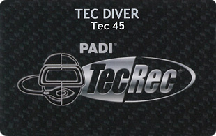 PADI　TEC DIVER　45