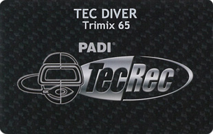 PADI TEC Trimix 65 DIVER