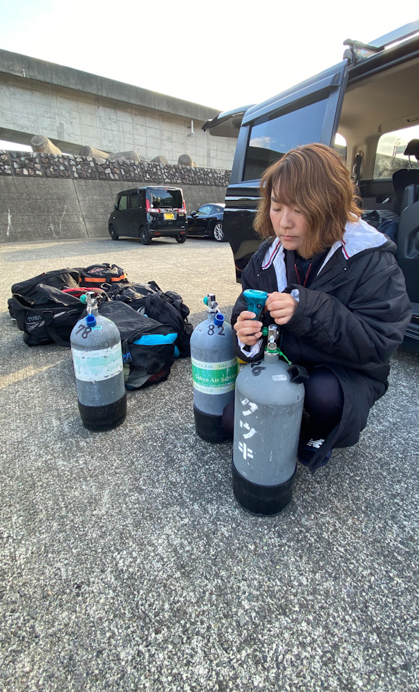 岩 ダイビング ボート 真鶴 エンリッチドエアー