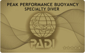 PPB　中性浮力　PADI　カード　申請