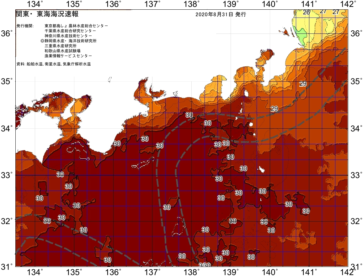 黒潮　水温　2020年