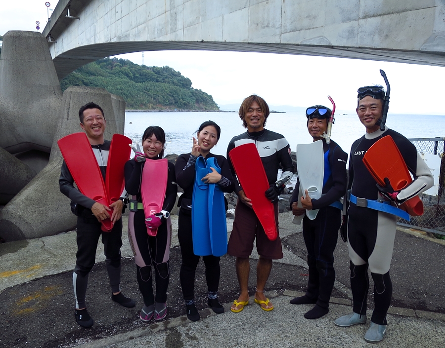 スキンダイビング　真鶴半島　神奈川　ツアー　講習