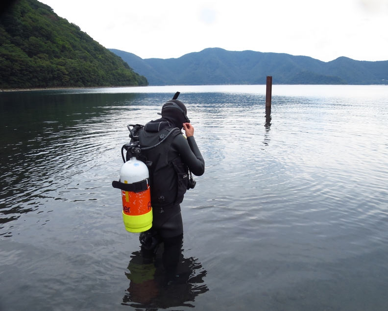 本栖湖　高所潜水　PADI　アルティチュード