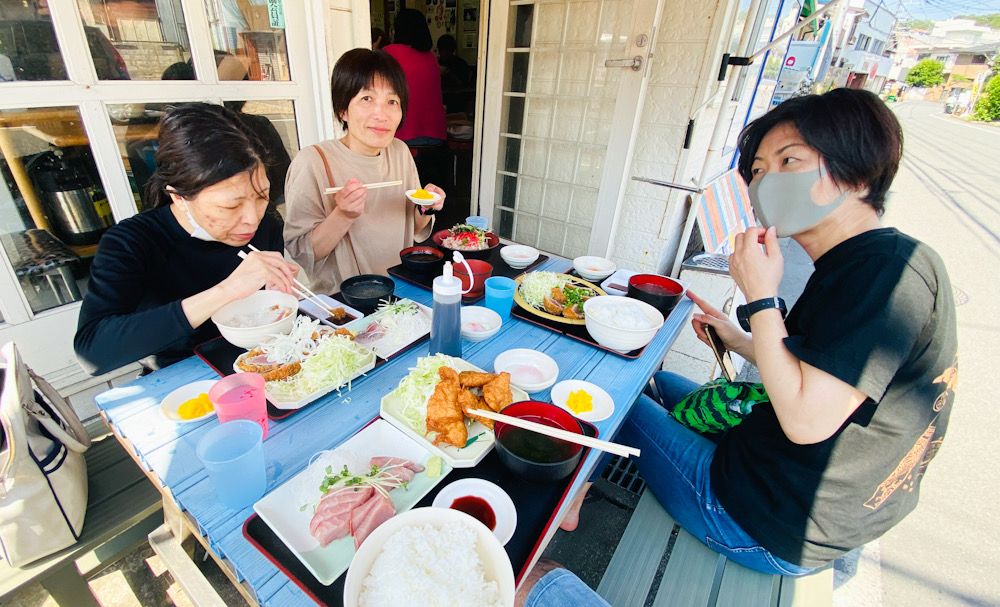 ゆうき食堂　刺身　ランチ