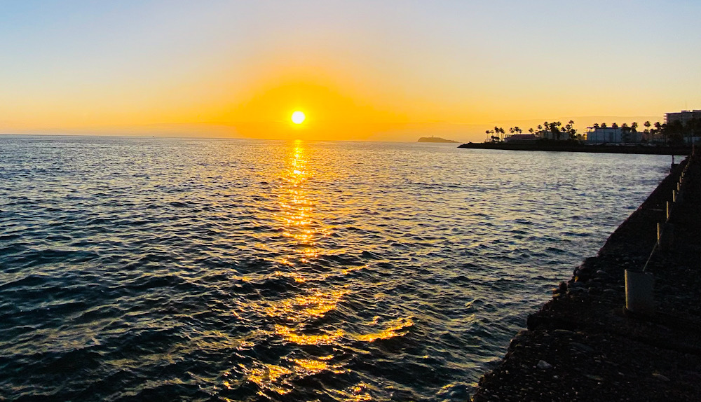 逗子　湘南　夕焼け　夕陽　