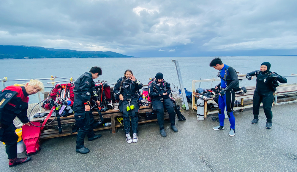 テクニカルダイビング　獅子浜　