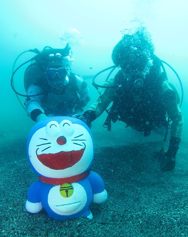 江の浦　小田原　ダイビング　ドラえもん