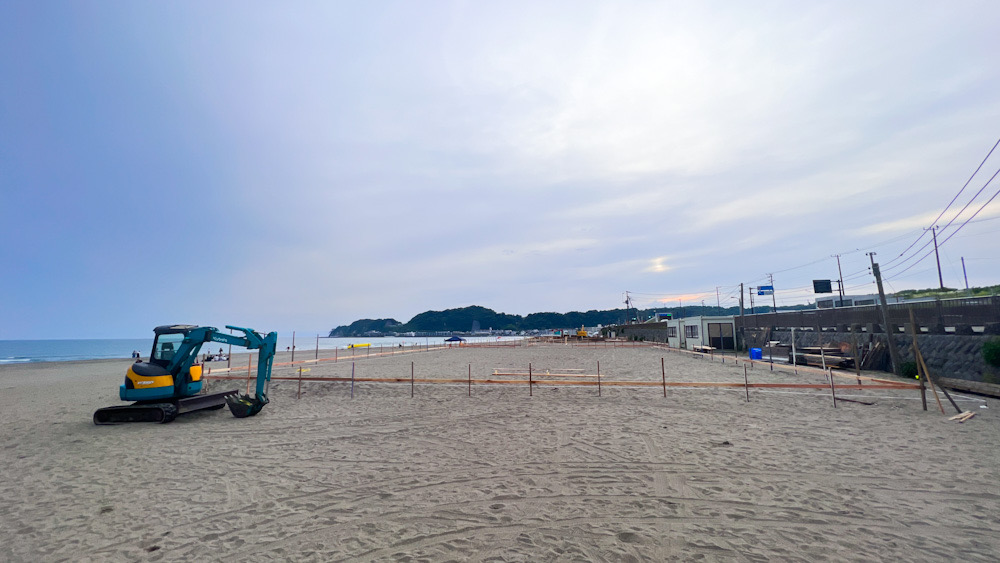 由比ヶ浜　海の家　鎌倉