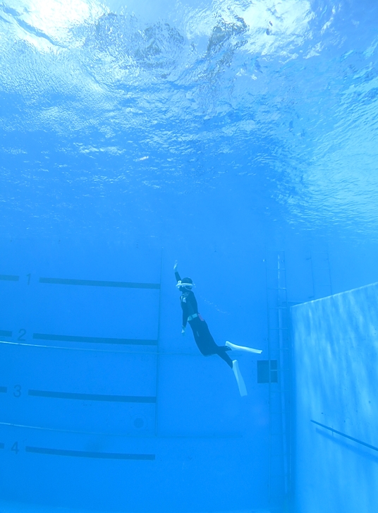 スキンダイビング講習　PADI　プール　神奈川　ラウト