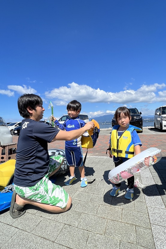 伊豆　家族　ダイビング　子供