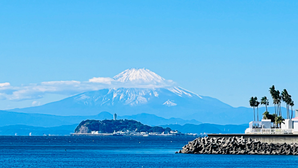 富士山　冠雪