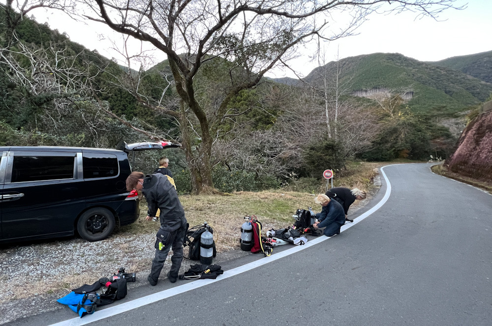 古座川　ダイビング　和歌山　オオサンショウウオ　ラウト　神奈川