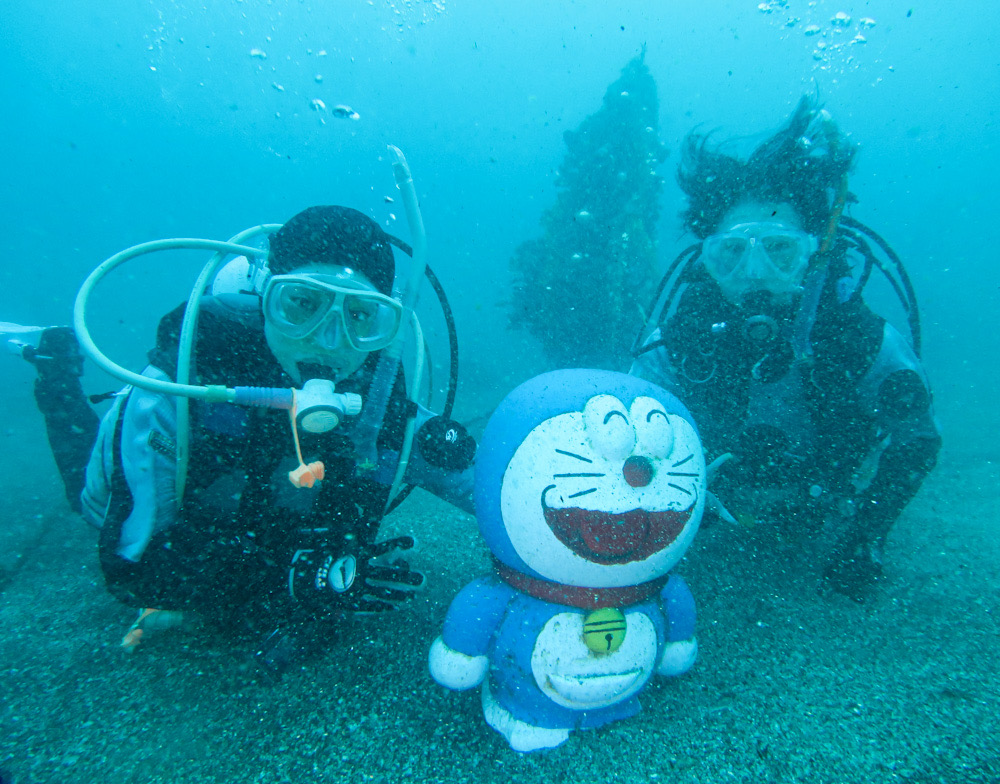 江の浦　ダイビング　神奈川　ラウト　鎌倉　水中クリスマスツリー