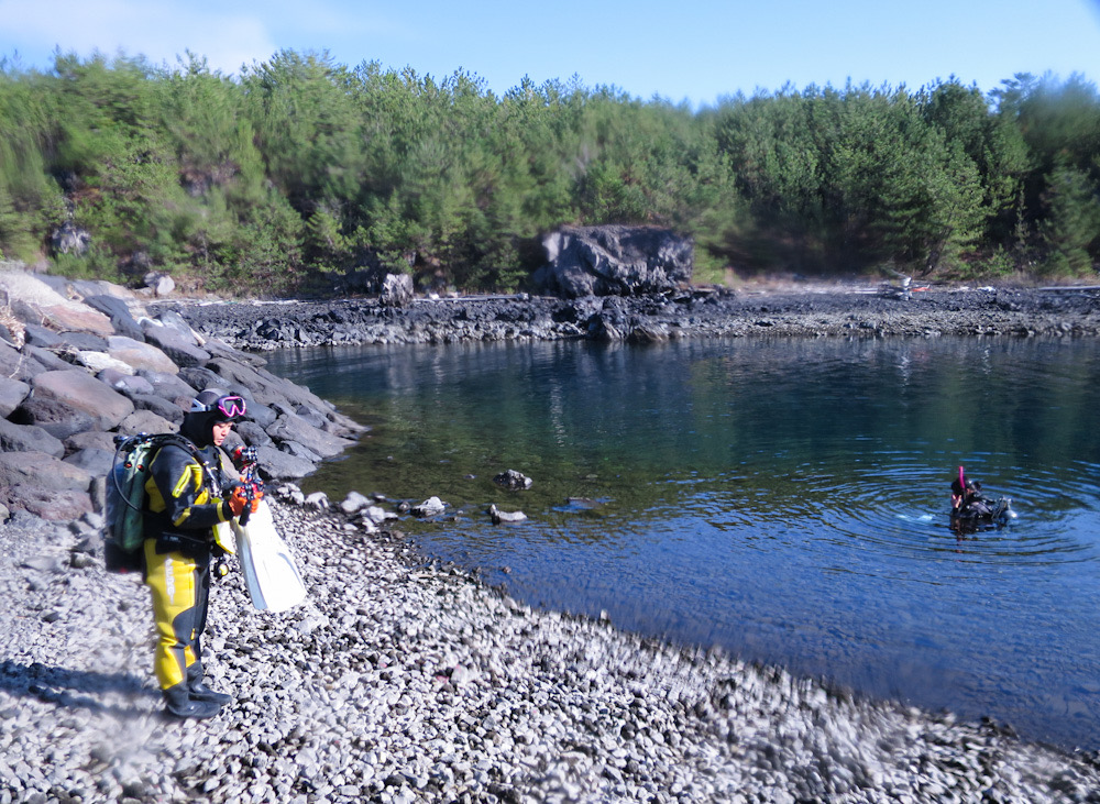 ケイレ湾　桜島　鹿児島　ダイビンング　沈船墓場