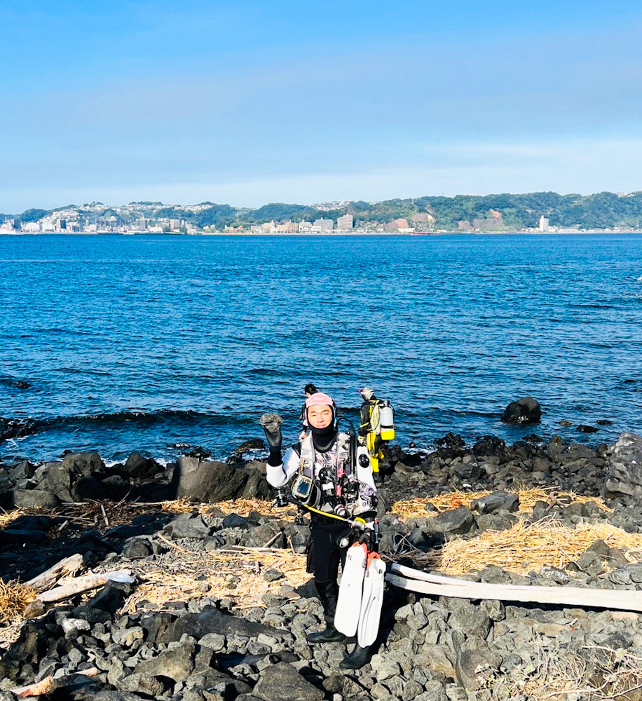 鹿児島　ダイビング　錦江湾　アカオビハナダイ