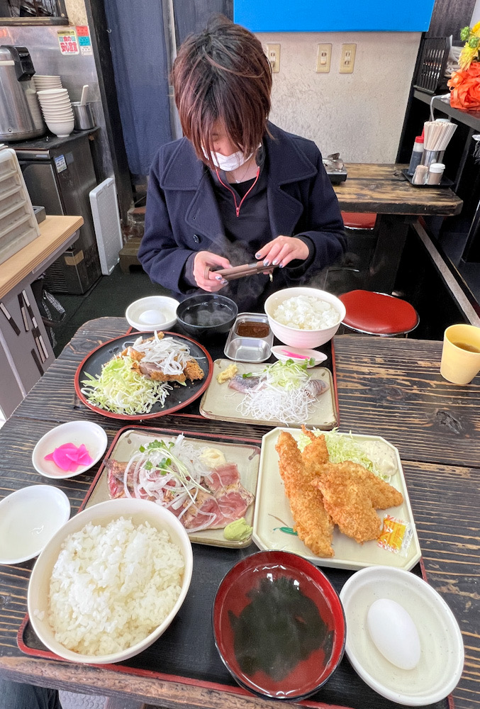 ゆうき食堂　ダイビング後のランチ