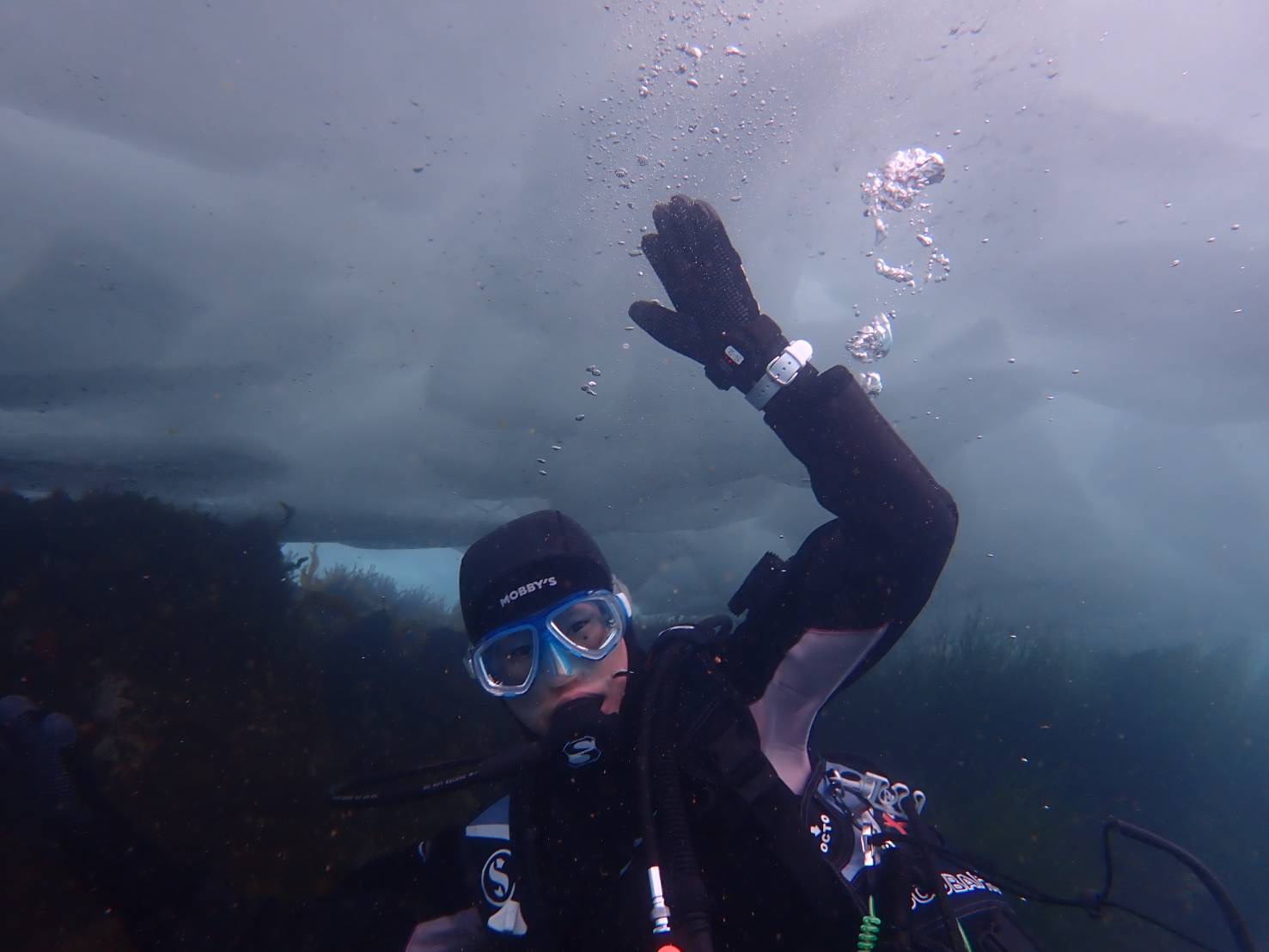 流氷　ダイビング　北海道　トレーニング