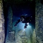 久米島　テックダイビング　ヒデンチ　水中洞窟