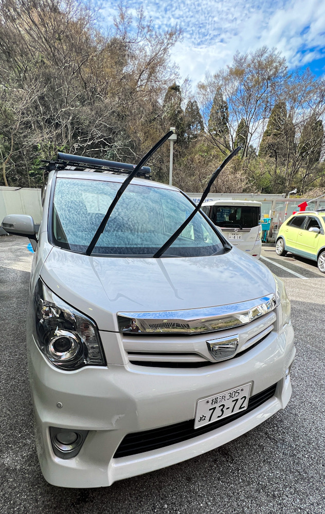 ダイビング　車　洗車