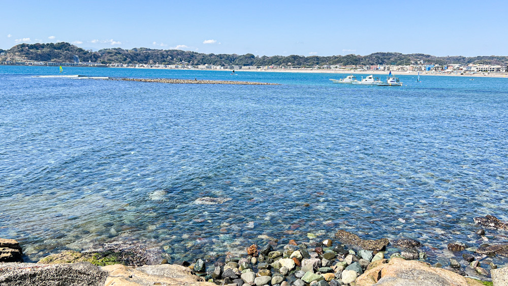 鎌倉散歩　海岸　材木座　由比ヶ浜　ビーチ