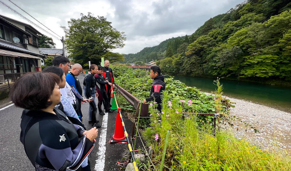 長良川　リバーダイビング　美濃橋　岐阜県