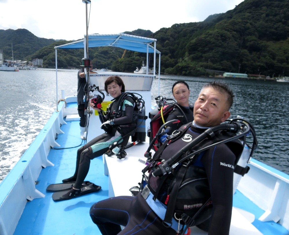 安良里　ダイビング　西伊豆　沖の根　ボートダイビング　カンパチ　キビナゴ