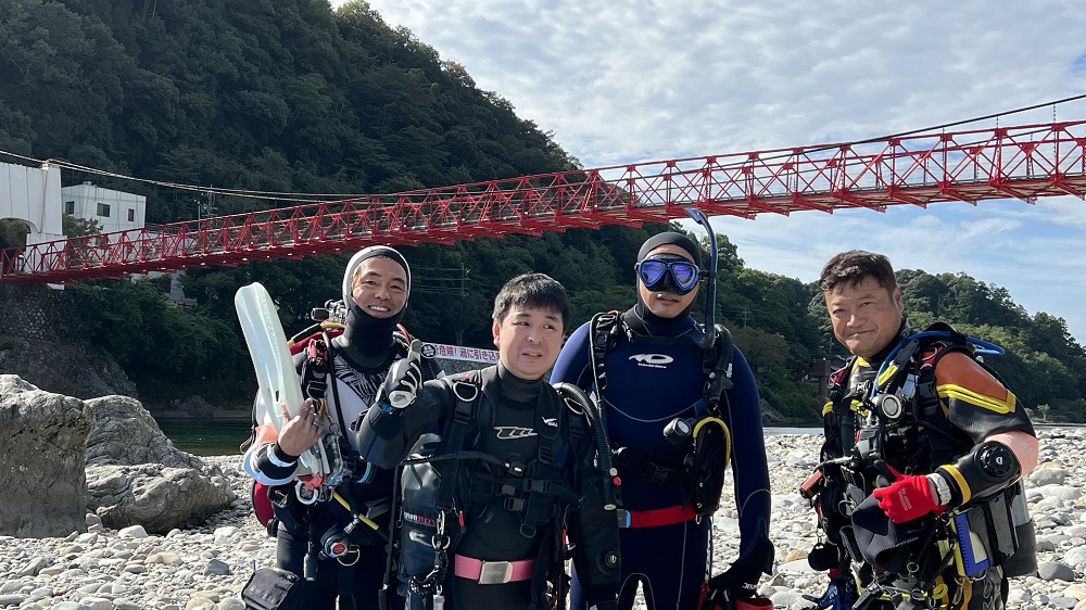 長良川　リバーダイビング　神奈川　岐阜　講習　オオサンショウウオ