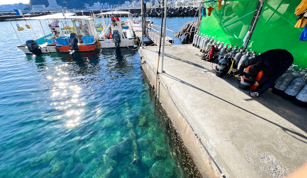 熱海　小曾我洞窟　水中洞窟　ダイビング　神奈川　日帰り　伊豆　ラウト