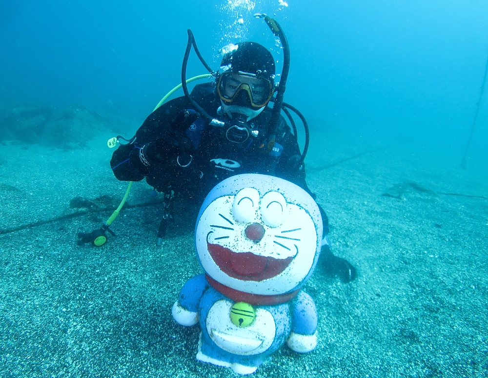 江之浦　ダイビング　小田原　日帰り　鎌倉　ラウト　ツアー　カエルアンコウ　中性浮力講習