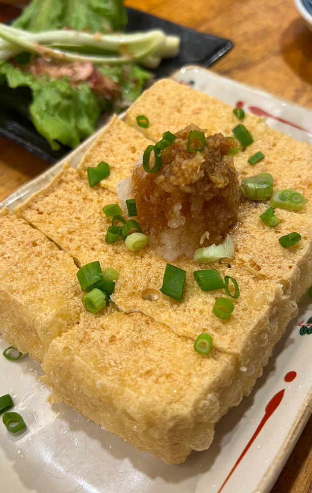 島豆腐の厚揚げ　海　本部　沖縄