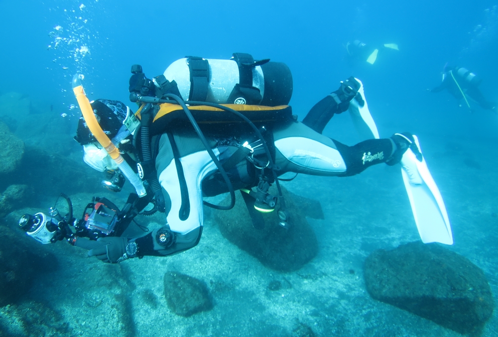 ダイビング　水中写真練習　水中撮影　伊豆　神奈川　ラウト　講習　PADI