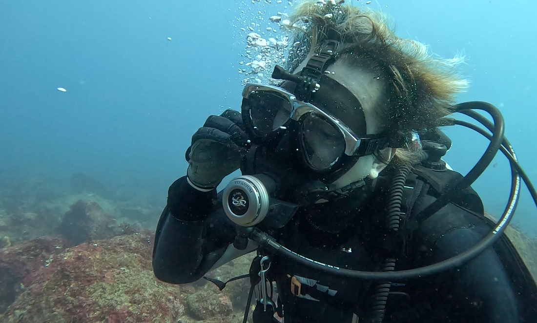 江の浦　ダイビング　ボロカサゴ　神奈川　ツアー　フルフェイスマスク　PADI　講習