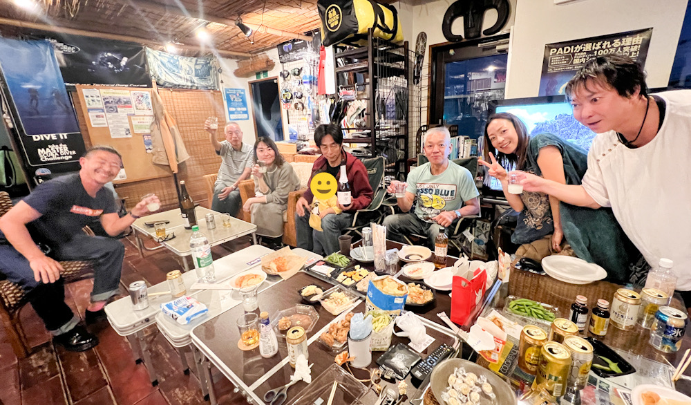 ダイビング　22周年　飲み会　メンバー　ラウト　鎌倉　大船