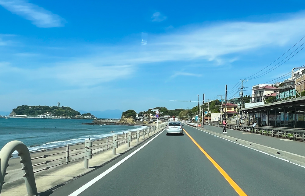 鎌倉高校前 江ノ島 江ノ電 川瀬巴水