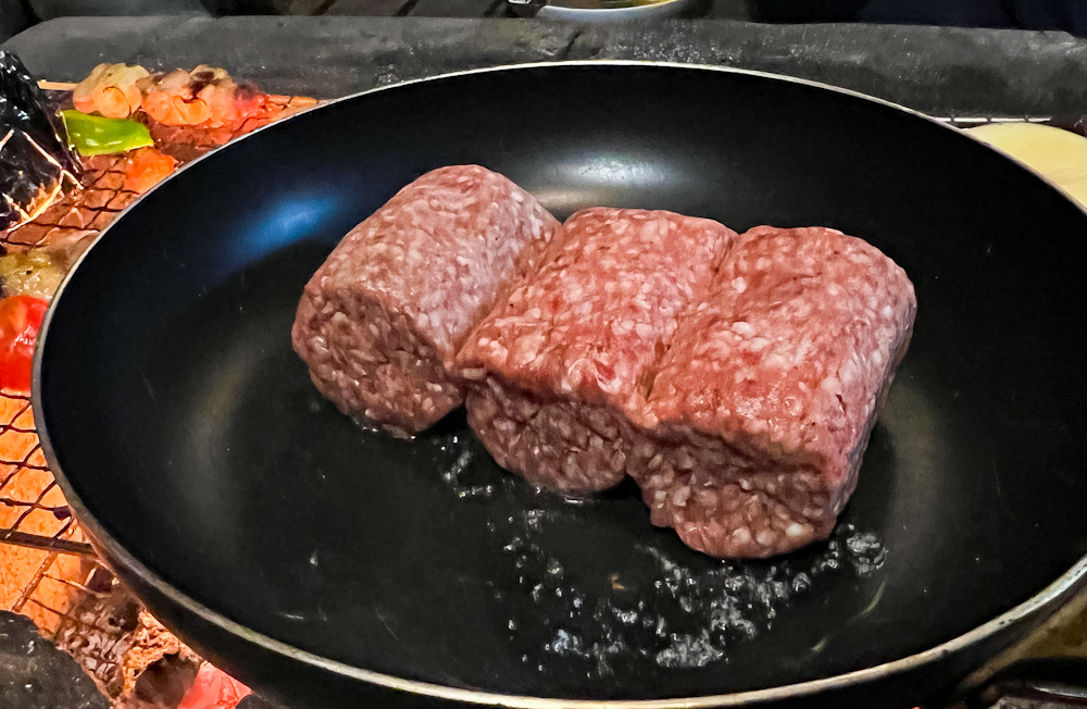 バーベキューダイビングツアーさわやかハンバーグ