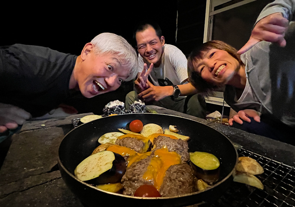 バーベキューダイビングツアーさわやかハンバーグ