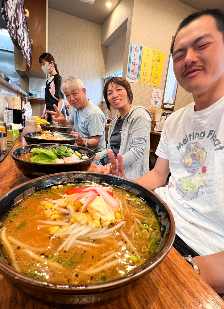 西伊豆 浮島でバーベキューダイビングツアー 帰りのラーメン