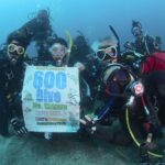 600DIVE記念　ダイビング記念撮影
