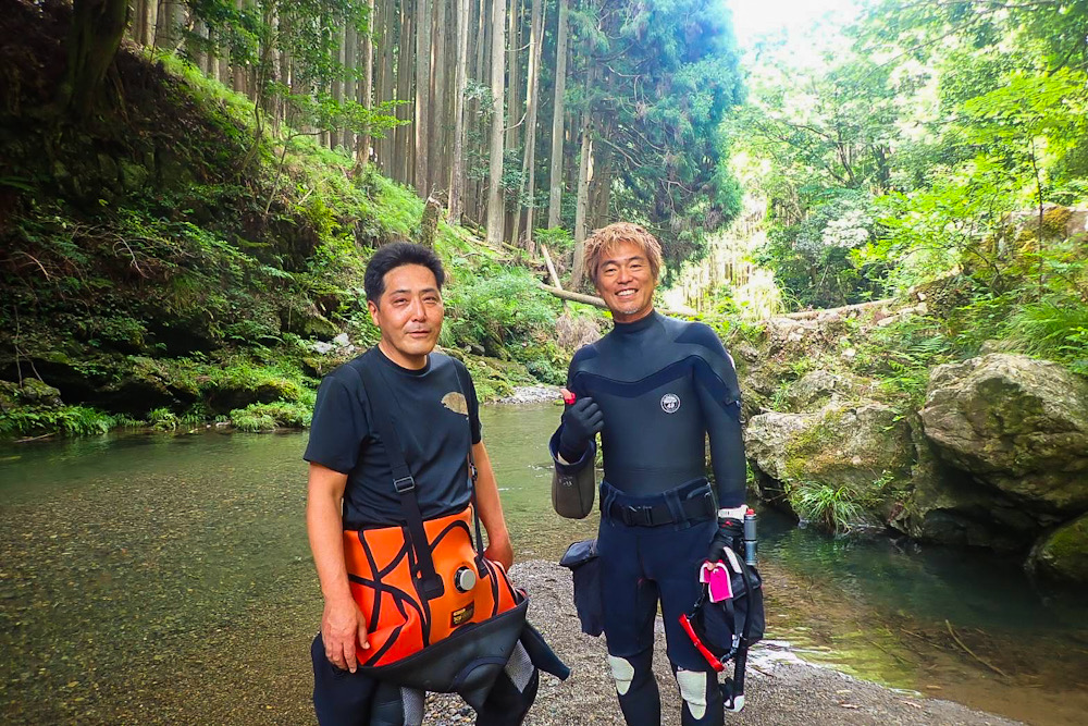 賀茂川 鴨川 オオサンショウウオ ダイビング 京都 特別天然記念物