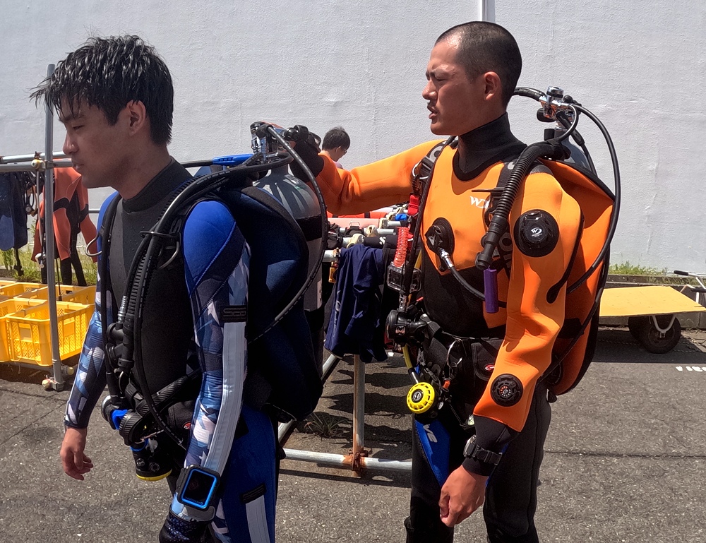 ディープダイビング講習 沼津 獅子浜 PADI