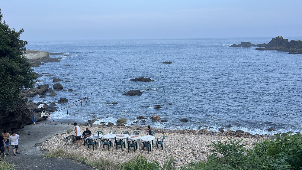 海でバーベキュー ダイビング ツアー