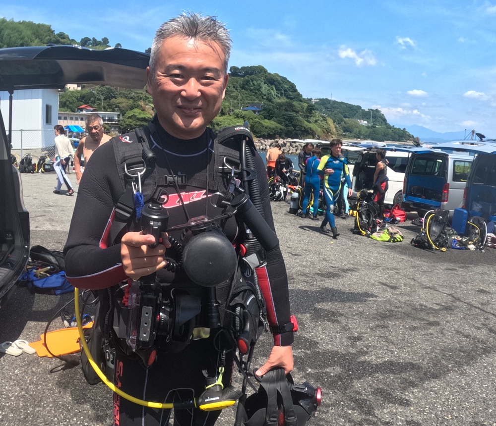 江之浦　ダイビング　水中スクーター　水中ドラえもん　カエルアンコウ　カミソリウオ