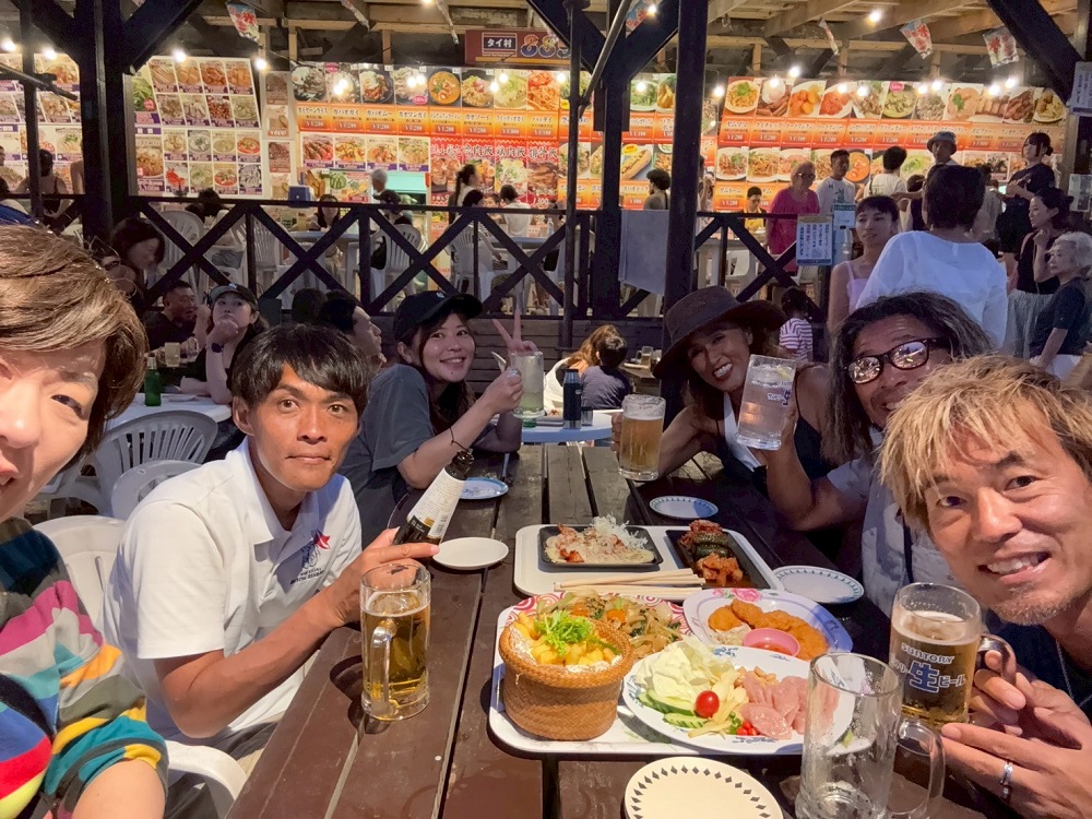 逗子　ダイビングツアー 由比ヶ浜　タイ村　ファイアーショー　ゆうき食堂