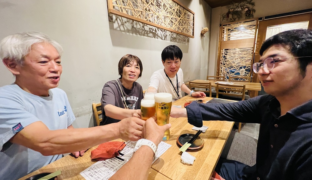 京都ダイビングツアー　打ち上げ　飲み会　京料理　